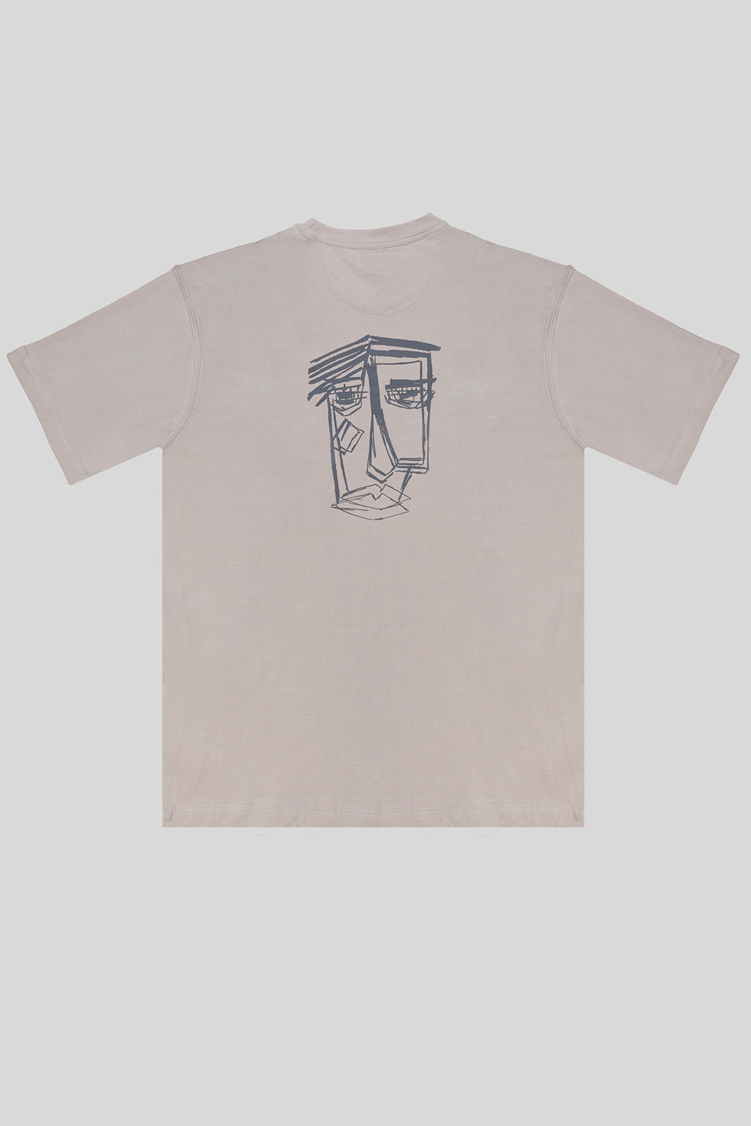 CONTRAST ABSTRACT PRINT T-SHIRT