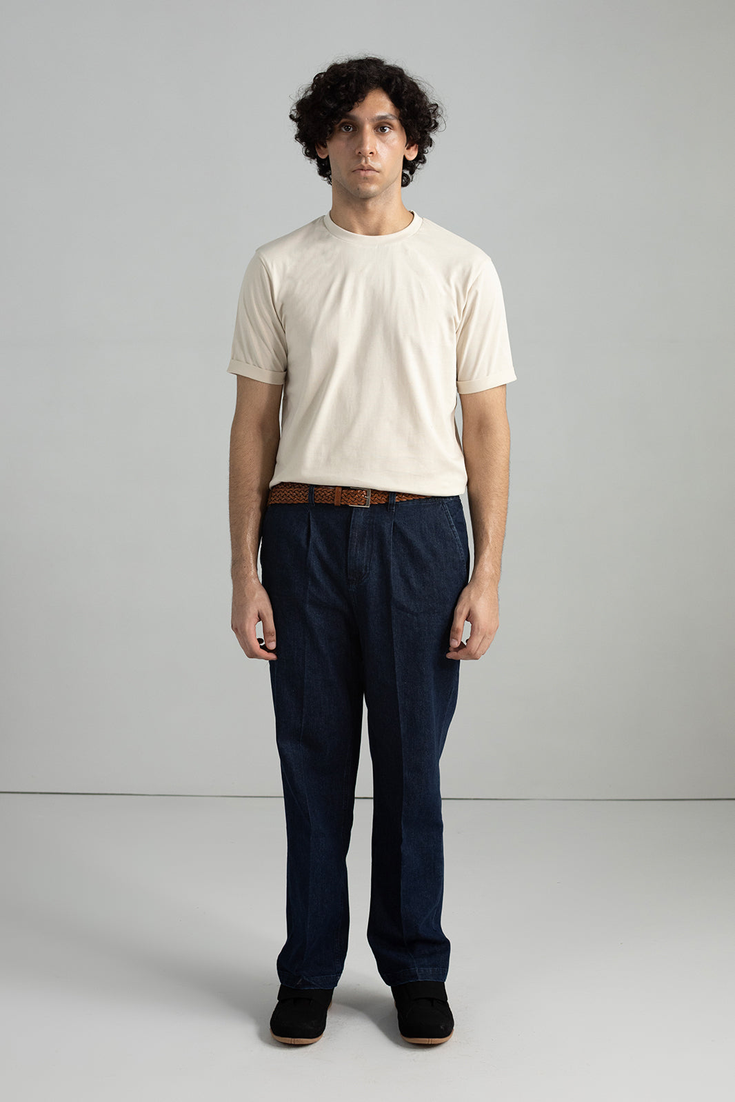 BASIC MEDIUM WEIGHT T-SHIRT|ROLL-UP SLEEVES