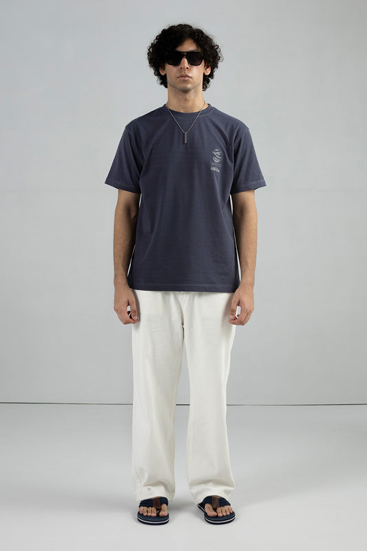 CONTRAST PRINT T-SHIRT