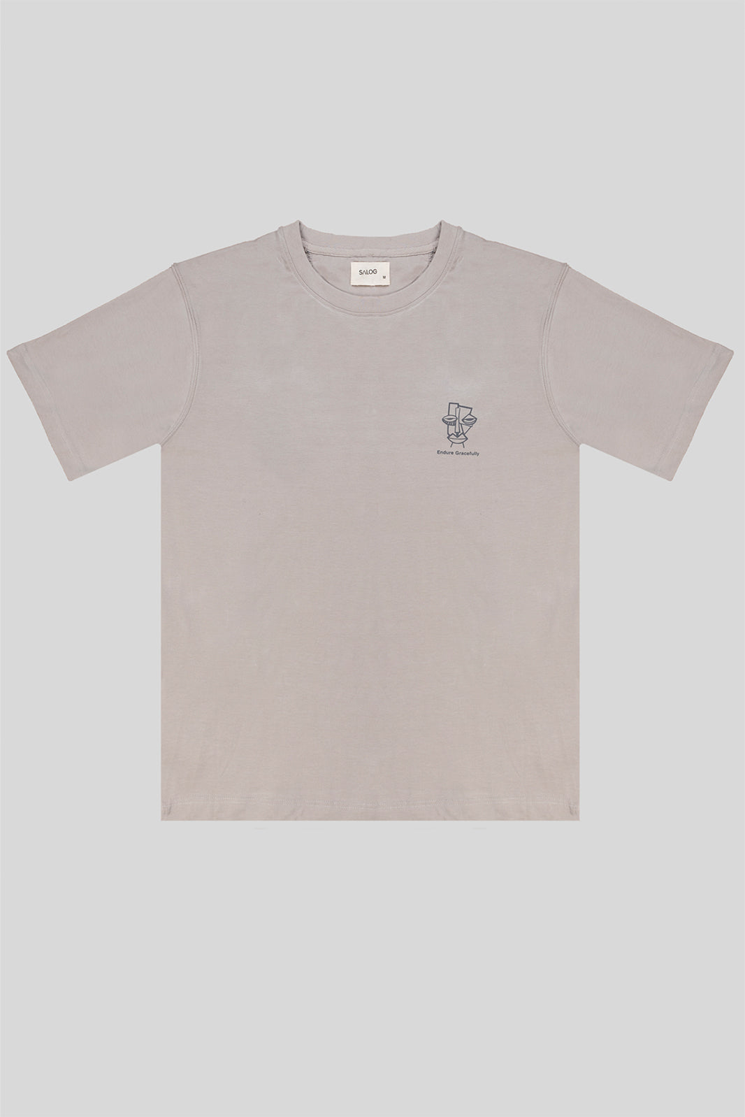 CONTRAST ABSTRACT  PRINT T-SHIRT