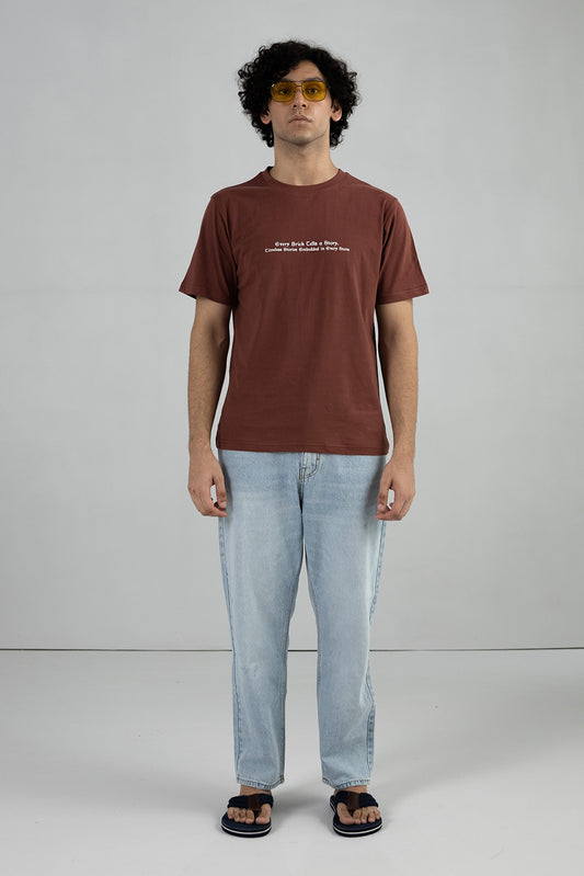 PRINTED SLOGAN T-SHIRT