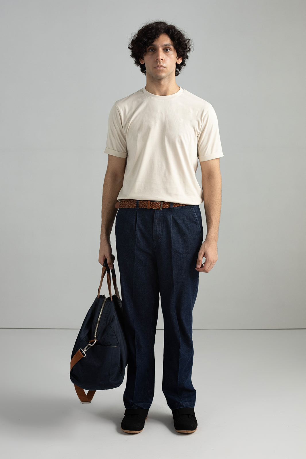 BASIC MEDIUM WEIGHT T-SHIRT|ROLL-UP SLEEVES