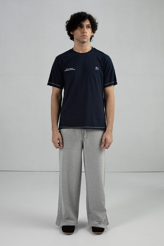 CONTRAST STITCH T-SHIRT