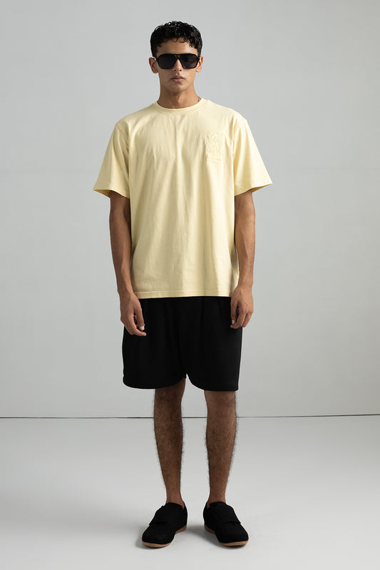 ABSTRACT EMBROIDERED  T-SHIRT