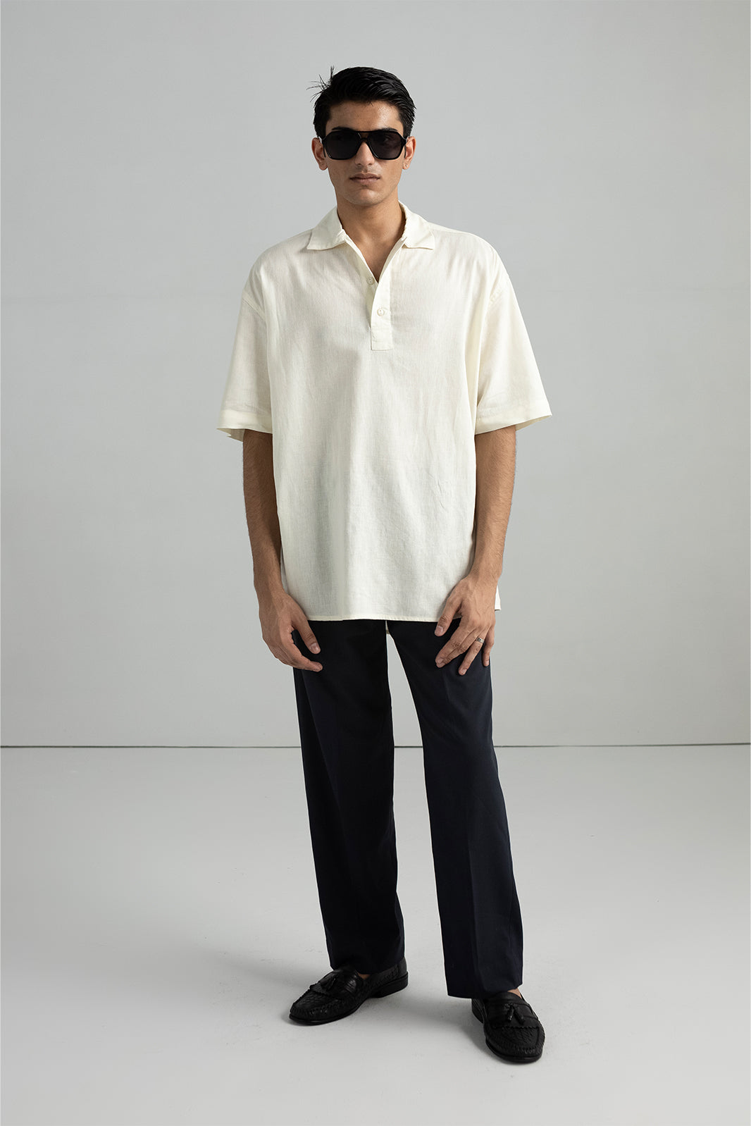 COTTON & LINEN POLO SHIRT