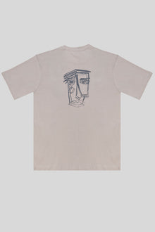 CONTRAST ABSTRACT  PRINT T-SHIRT