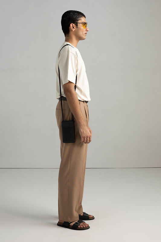 EMBROIDERED TEXT T-SHIRT