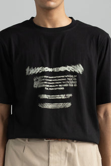 CONTRAST PRINT T-SHIRT