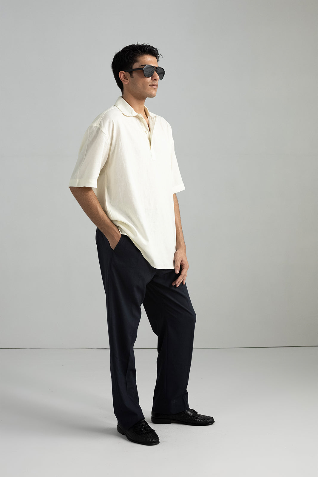 COTTON & LINEN POLO SHIRT