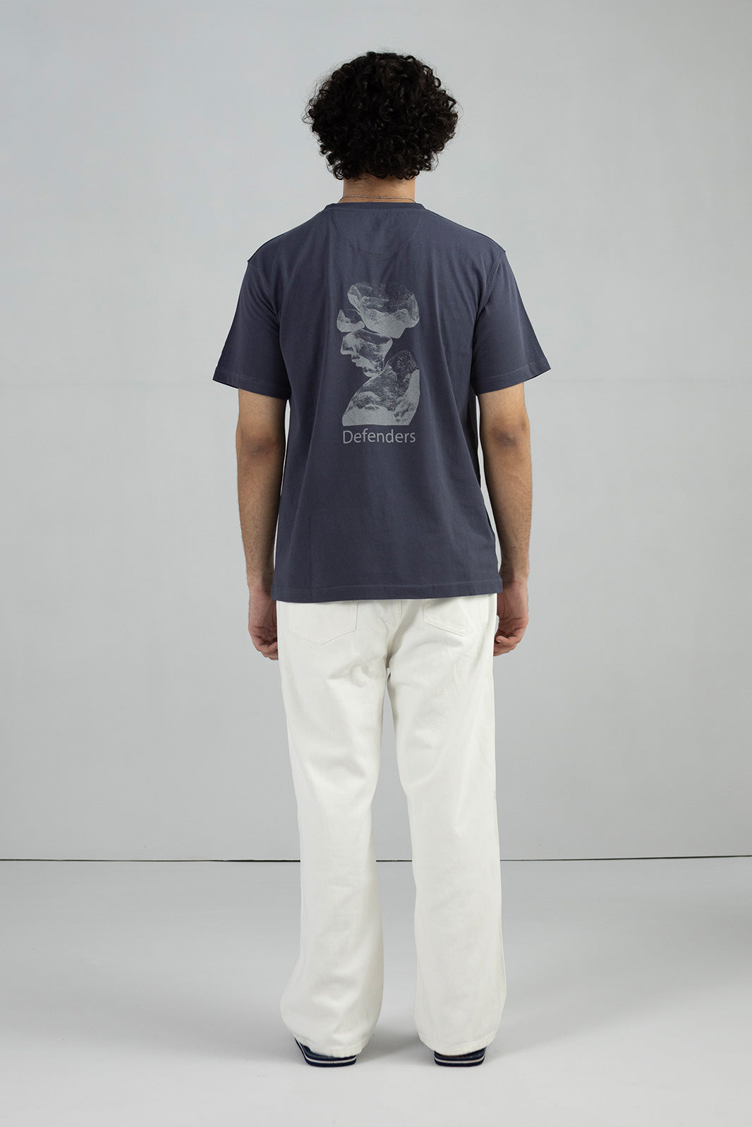 CONTRAST PRINT T-SHIRT