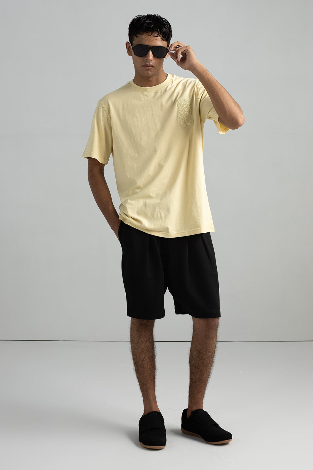 ABSTRACT EMBROIDERED  T-SHIRT