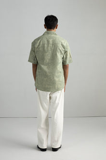 RELAXED FIT ABSTRACT PRINT SHIRT