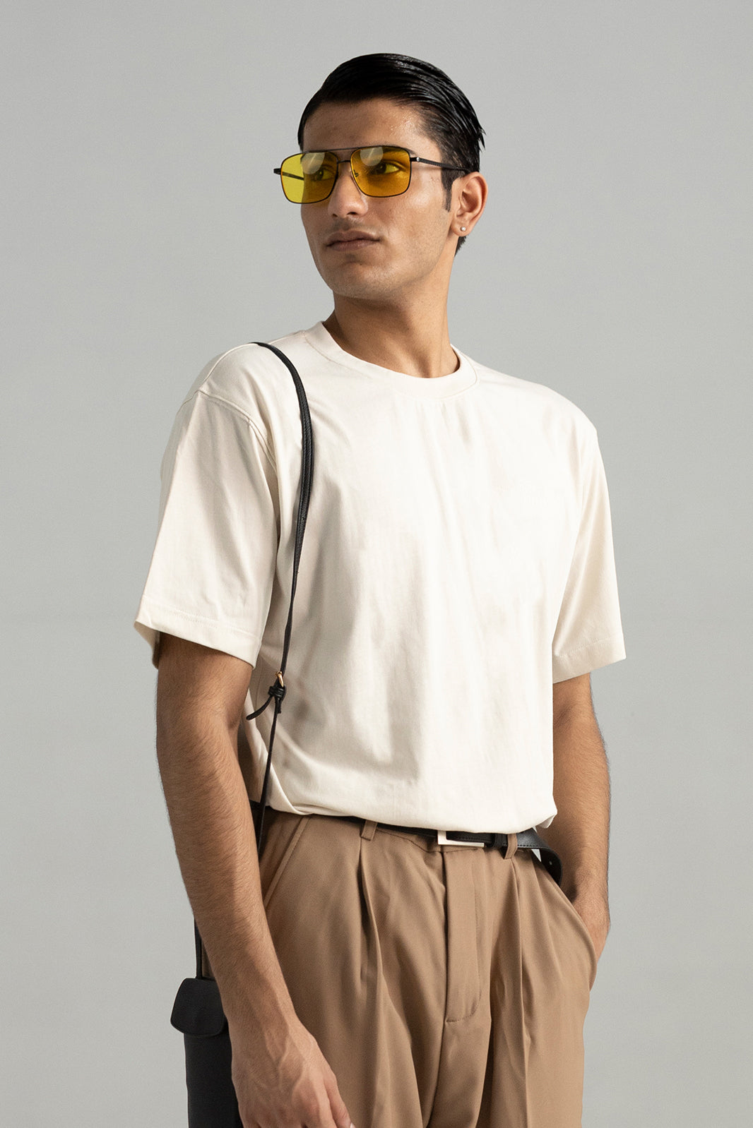 EMBROIDERED TEXT T-SHIRT