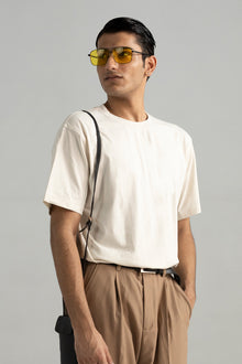 EMBROIDERED TEXT T-SHIRT