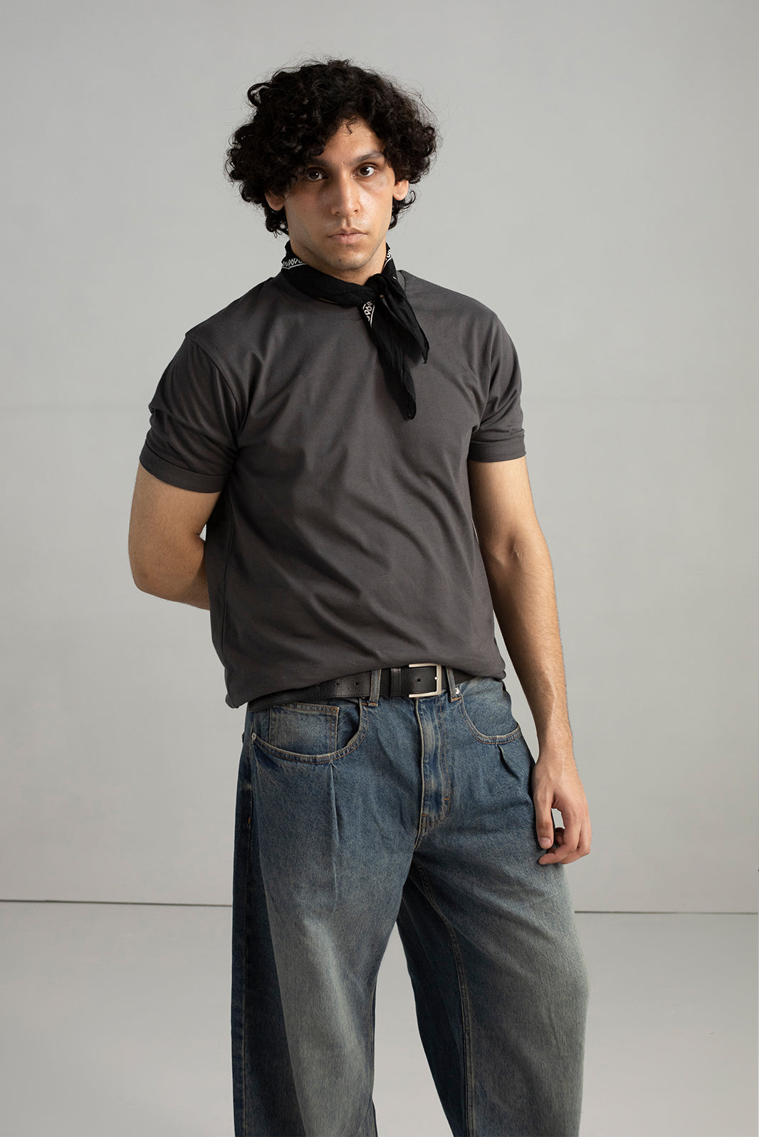 BASIC MEDIUM WEIGHT T-SHIRT|ROLL-UP SLEEVES