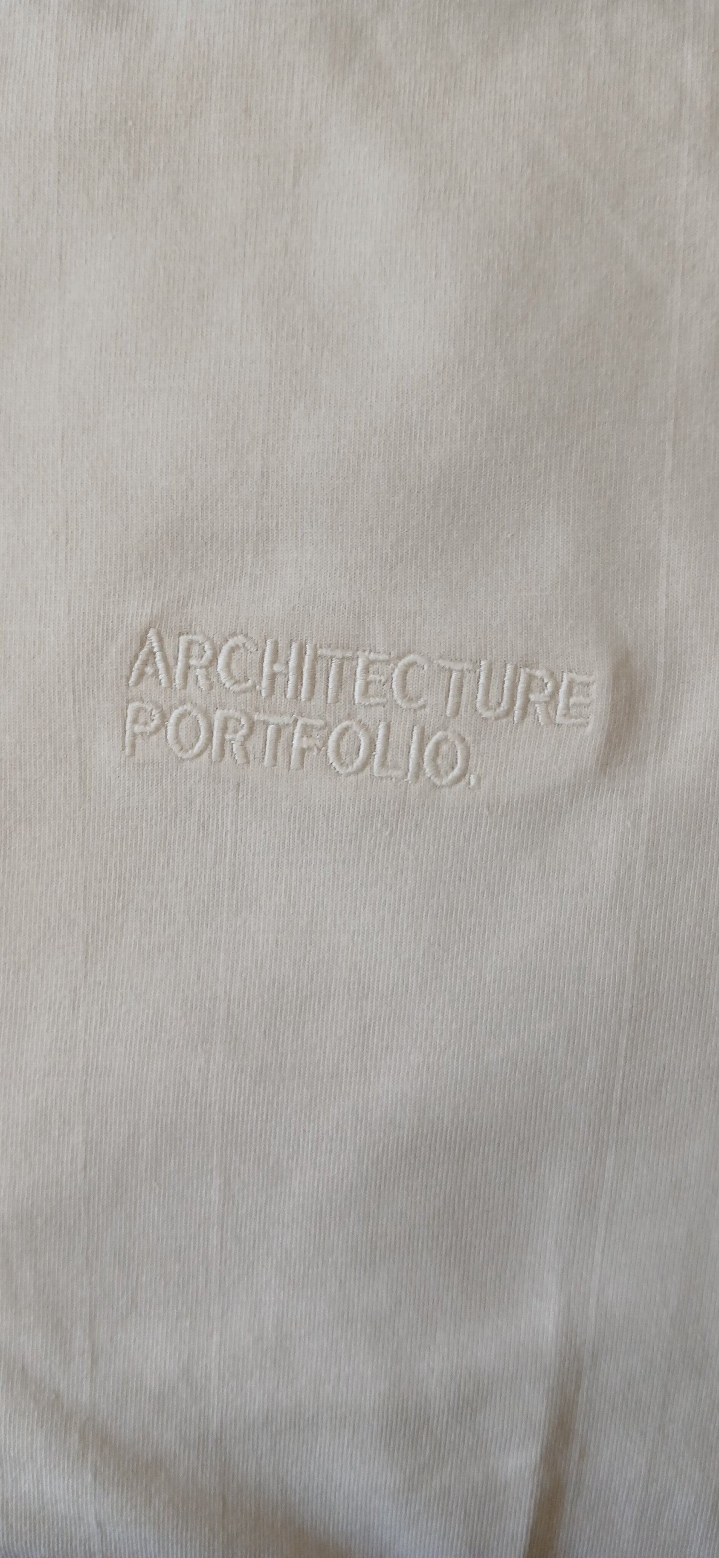 EMBROIDERED TEXT T-SHIRT